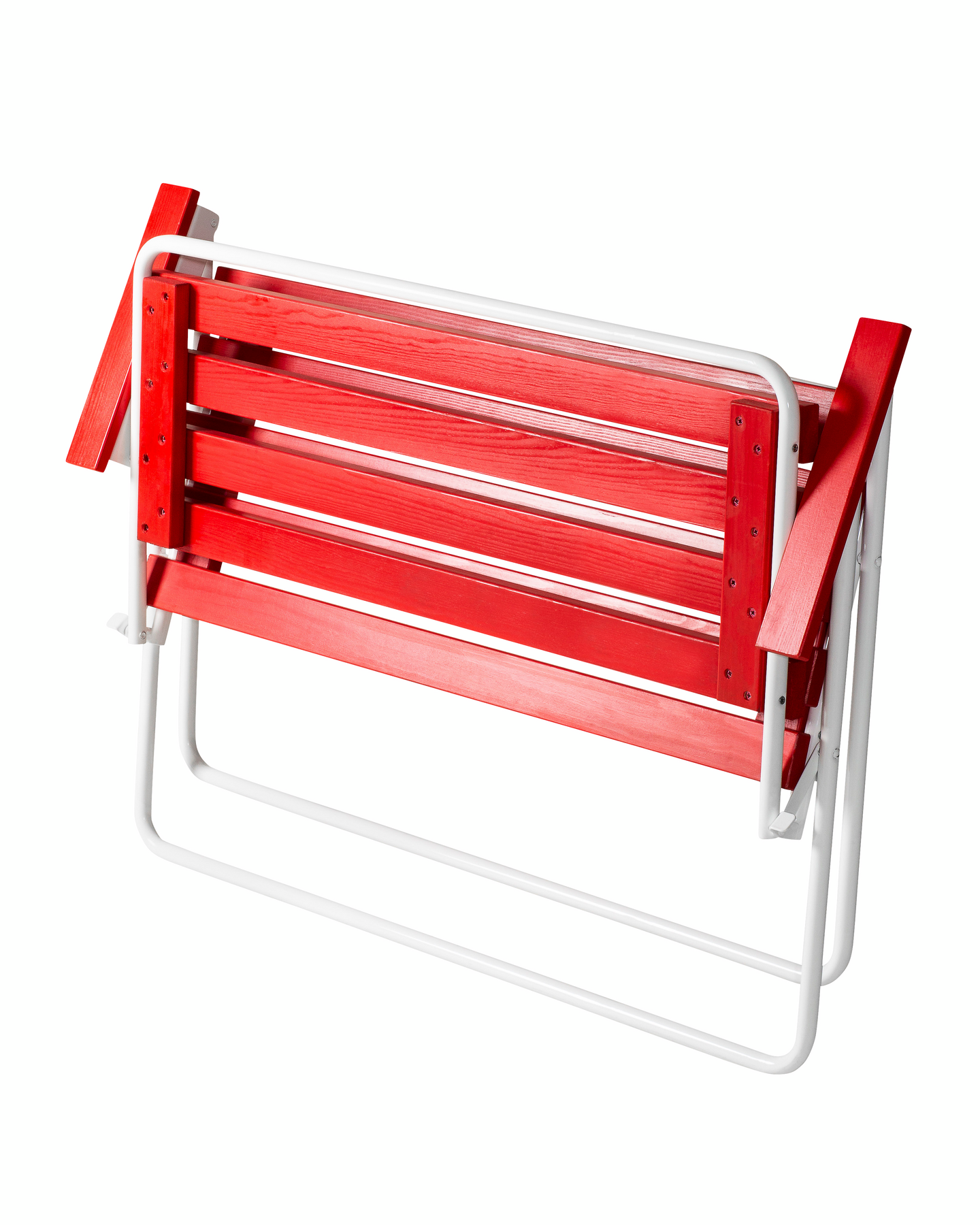 Taittopenkki Varax Retro puna/valkoinen