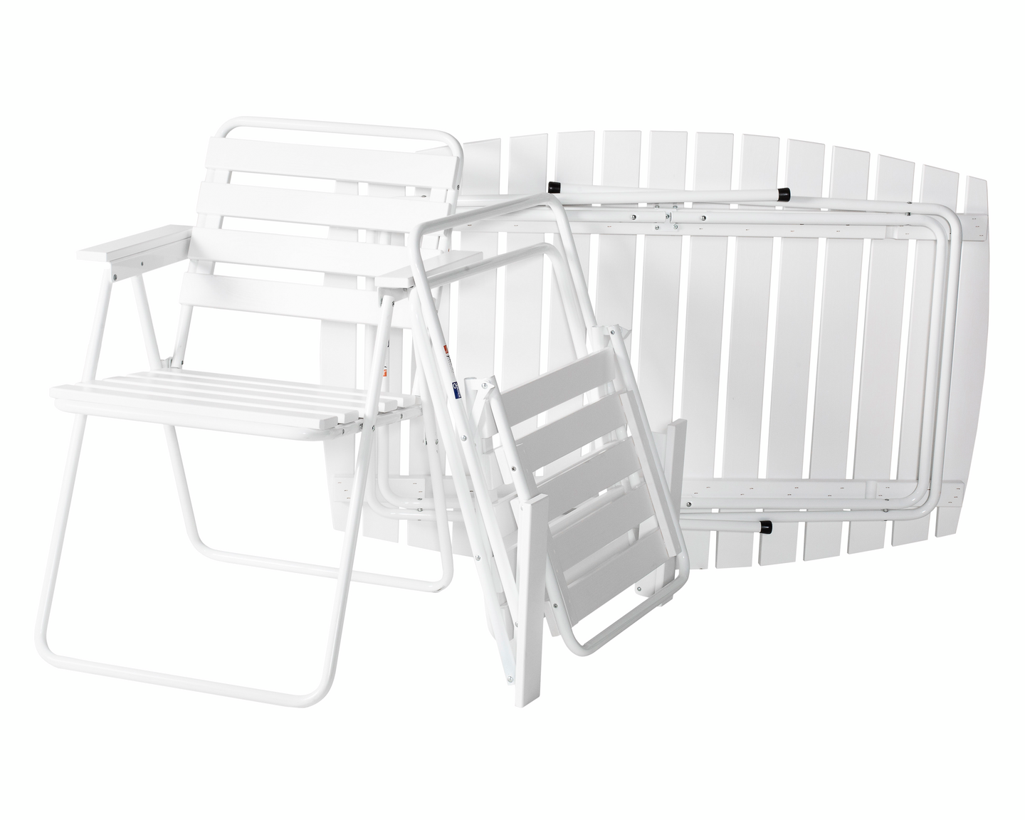 Taittopöytä Varax Retro 120x80cm valkoinen