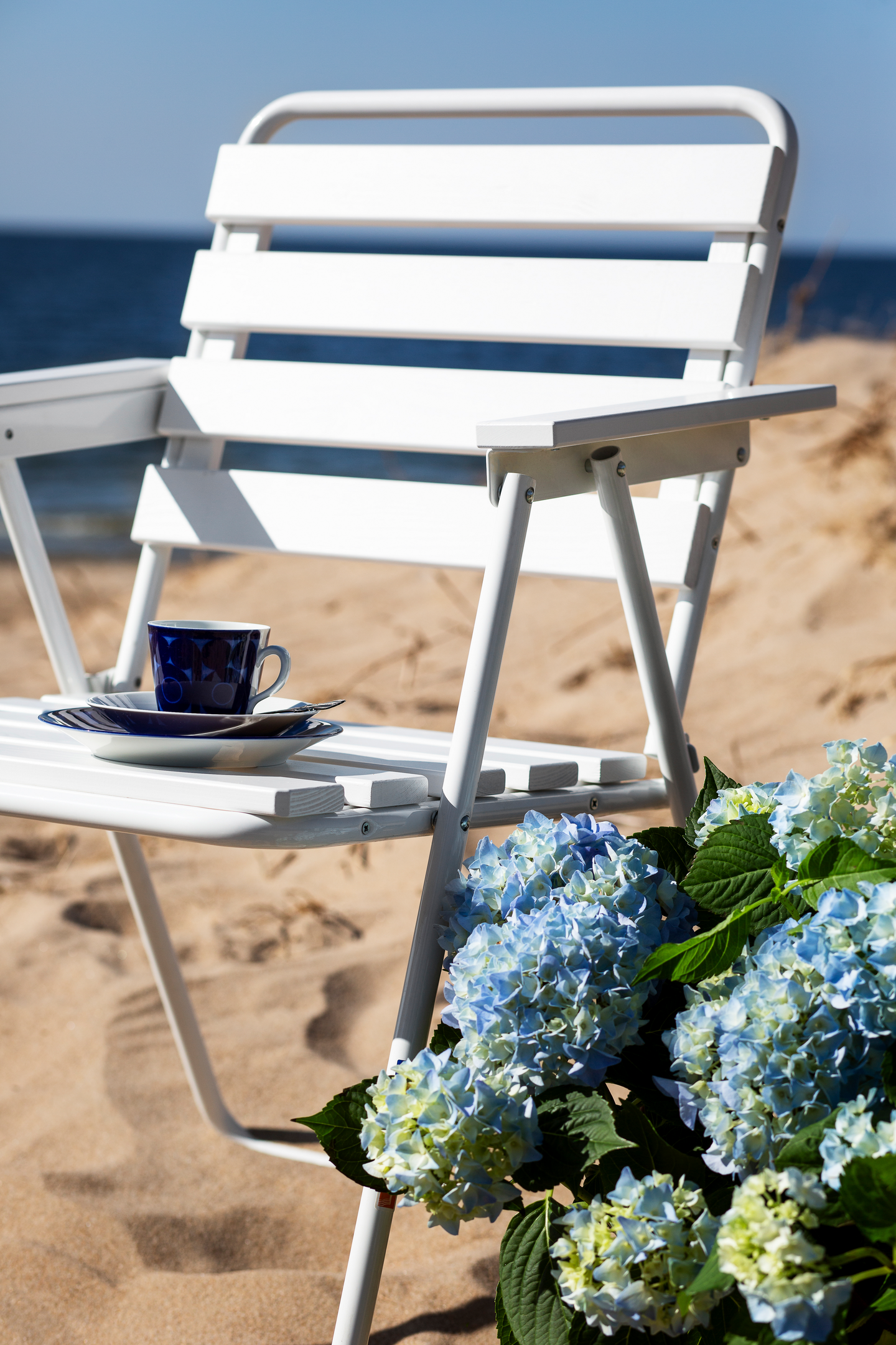 Taittotuoli Varax Retro valkoinen