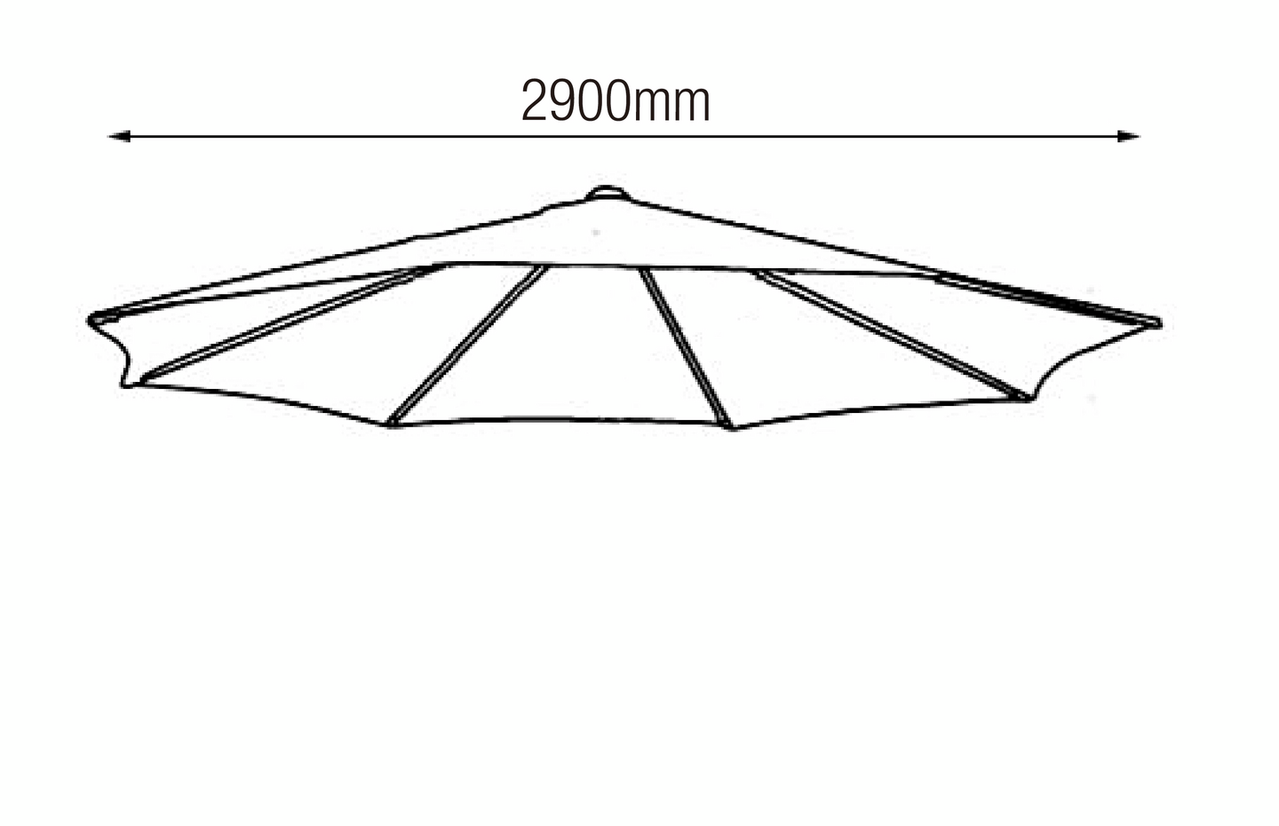 Varjokangas Cello Led Como 290cm harmaa