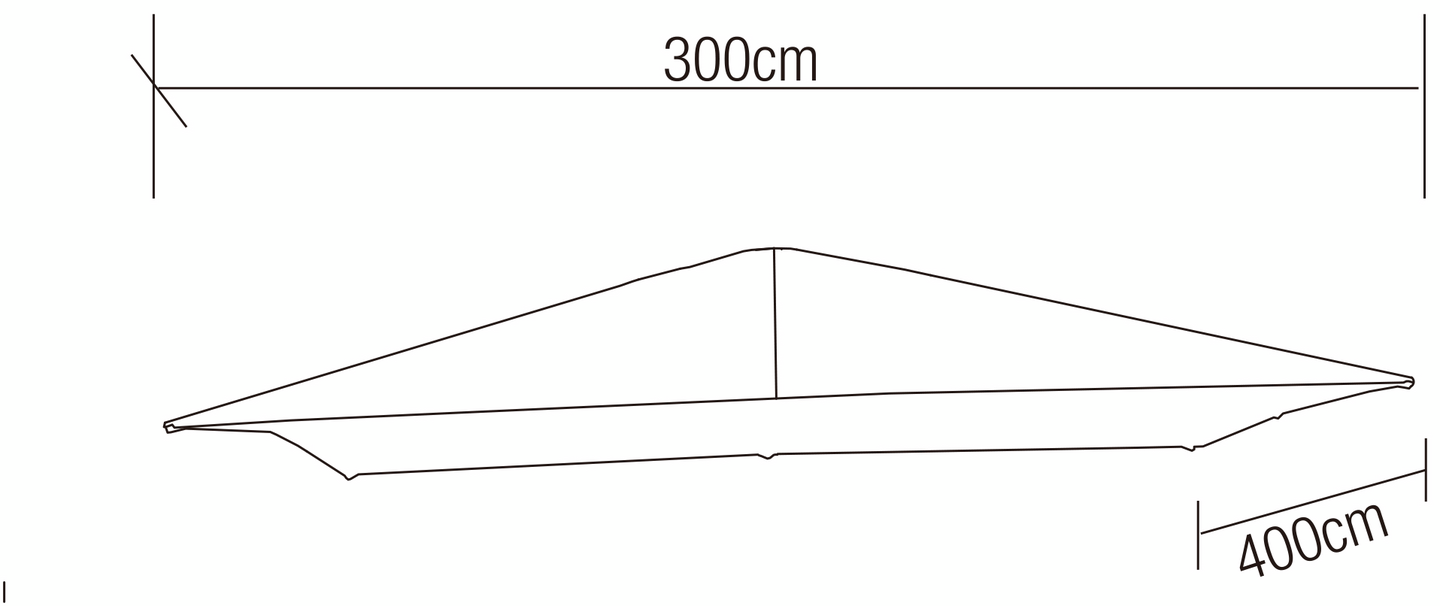 Varjokangas Cello Deluxe 3x4m vaaleanbeige