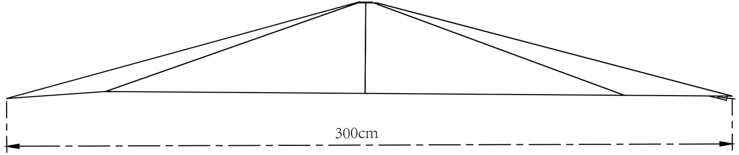 Varjokangas Cello Led Paris 300cm harmaa
