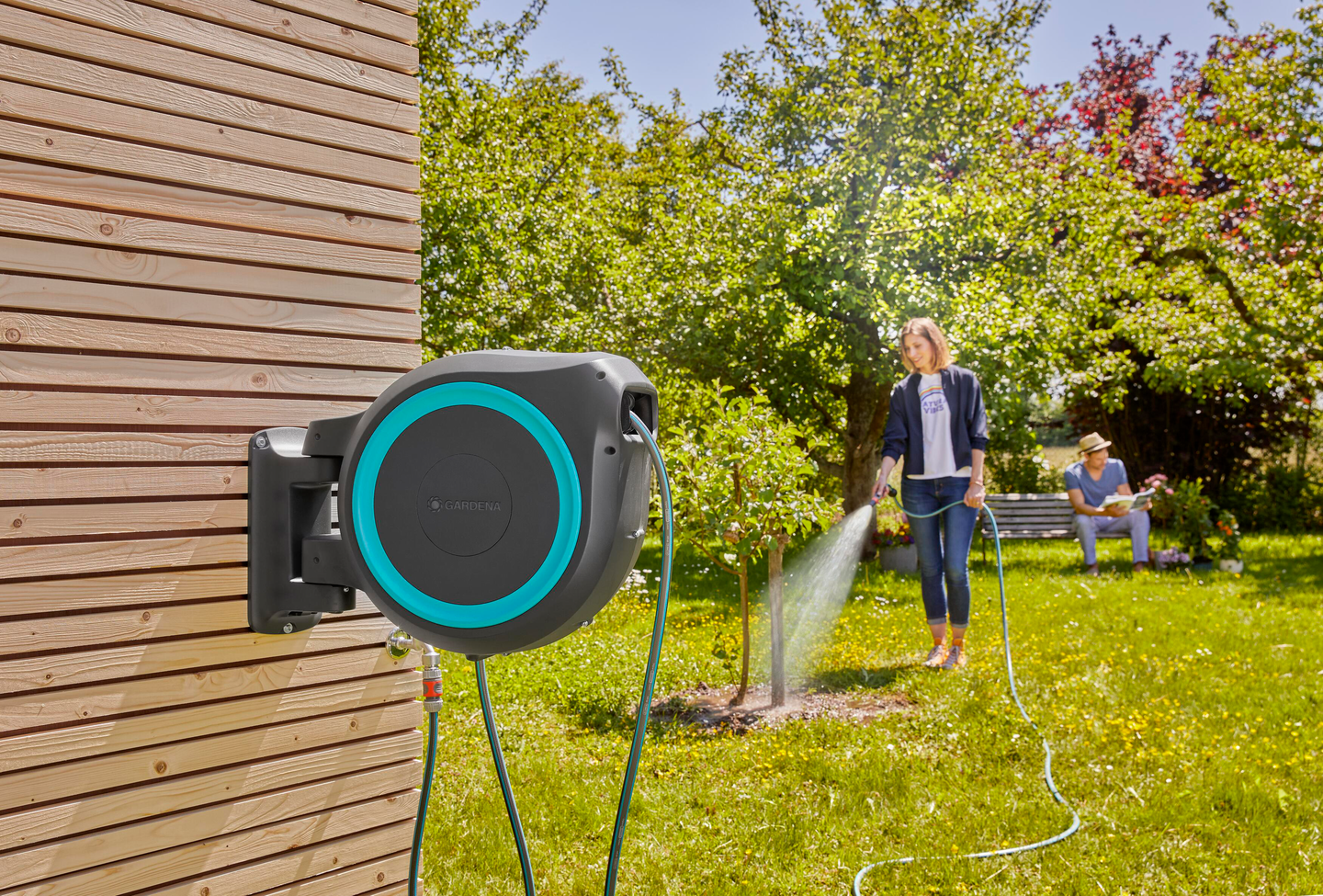 Seinäletkukela Gardena RollUp L 30m turkoosi