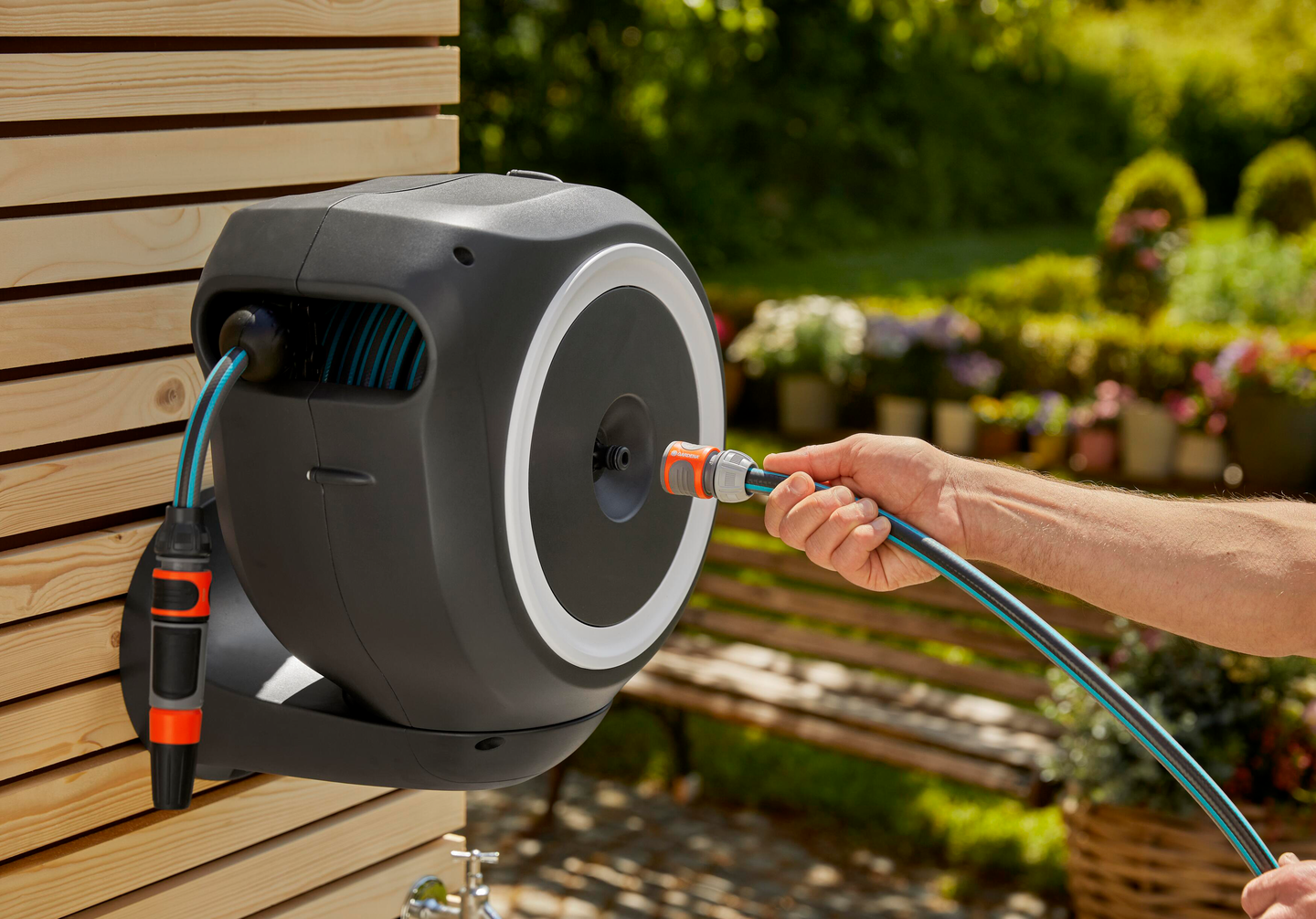 Letkukela Gardena RollUp S 15m valkoinen