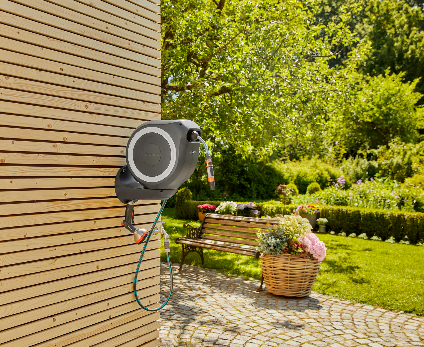 Letkukela Gardena RollUp S 15m valkoinen