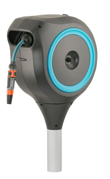 Letkukela Gardena RollUp M 20m maaruuvilla turkoosi