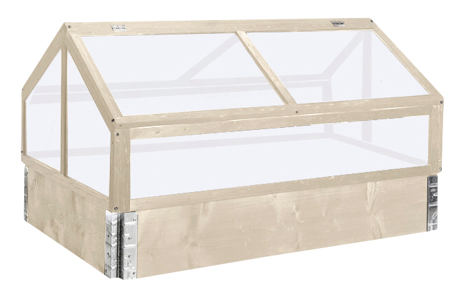 Minikasvihuone 120x80cm lavakaulukselle
