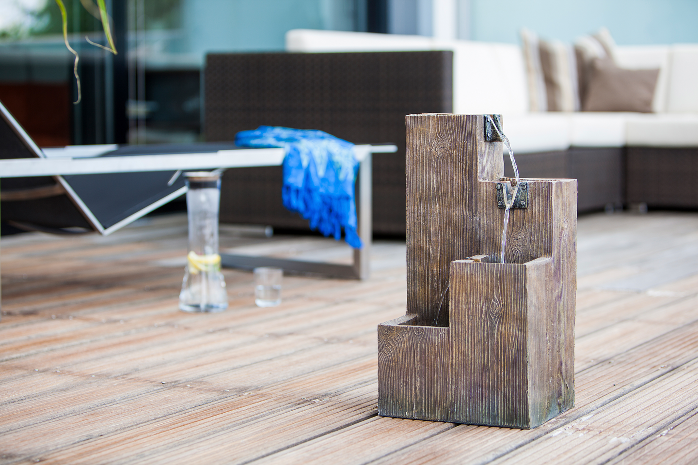 Putoussuihkukaivo Heissner puuta setti