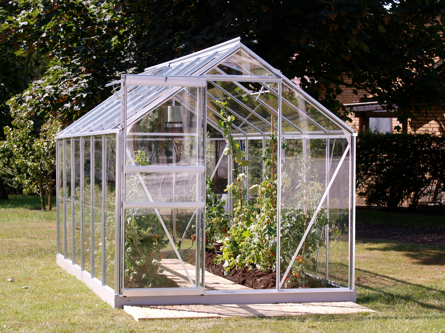 Kasvihuone Vitavia Venus 7500 lasi alumiinirungolla, sokkelilla