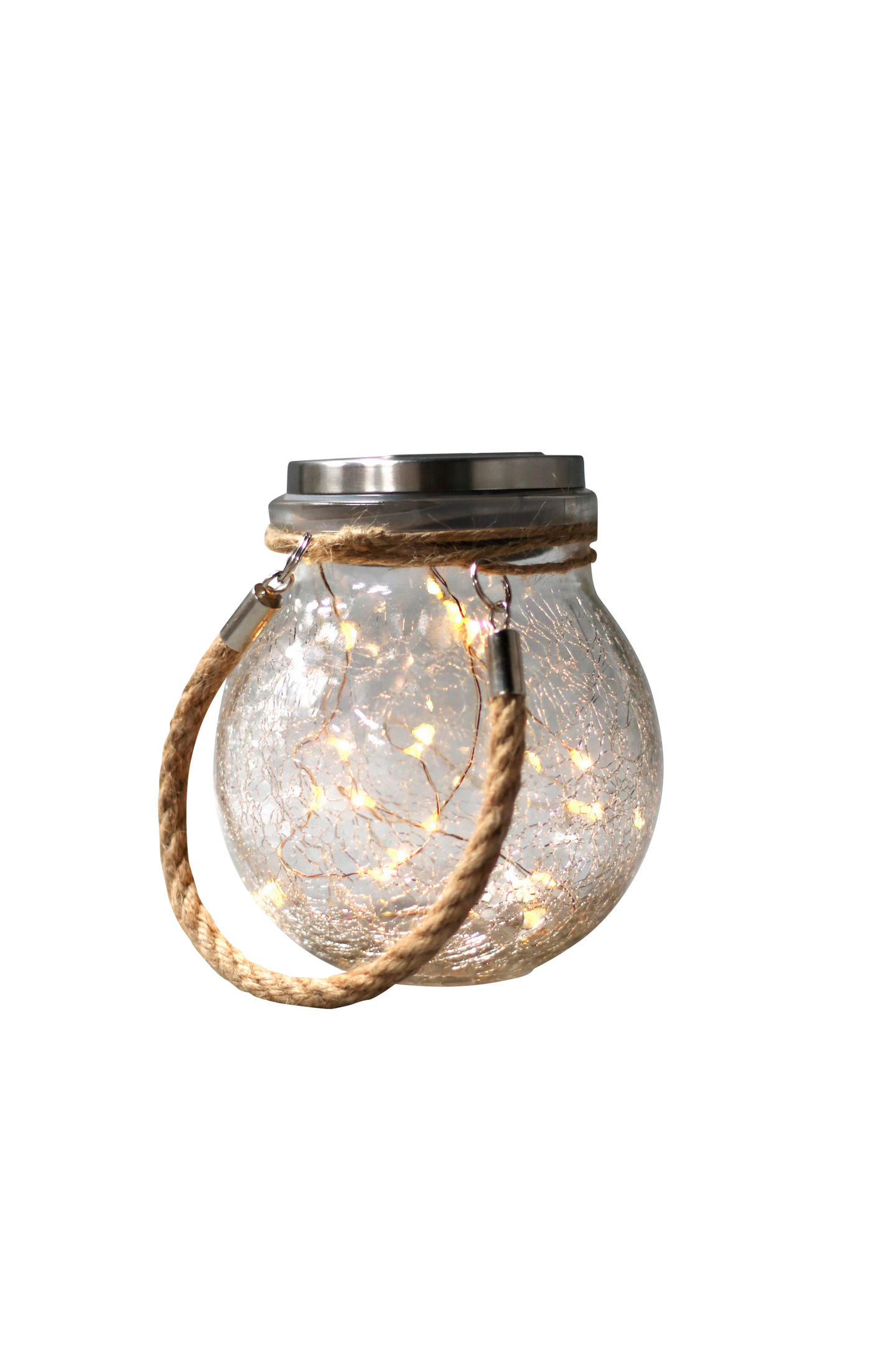 Lasipurkki Airam lulu Solar 14cm ø12cm