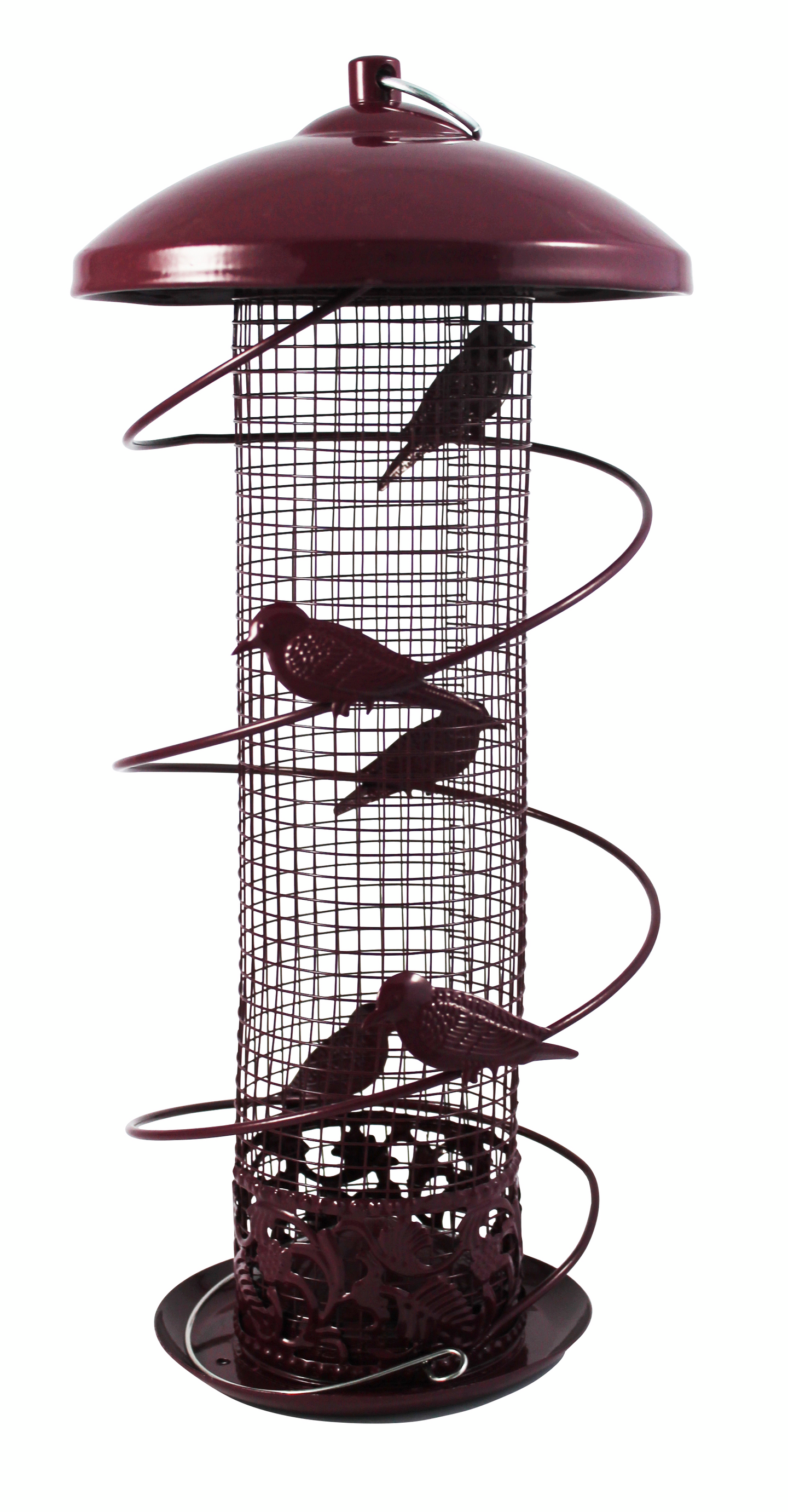 Pähkinänsyöttölaite koristelinnuilla