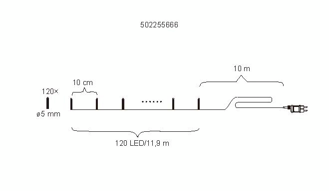 Valosarja Cello kirkas IP44 120 led