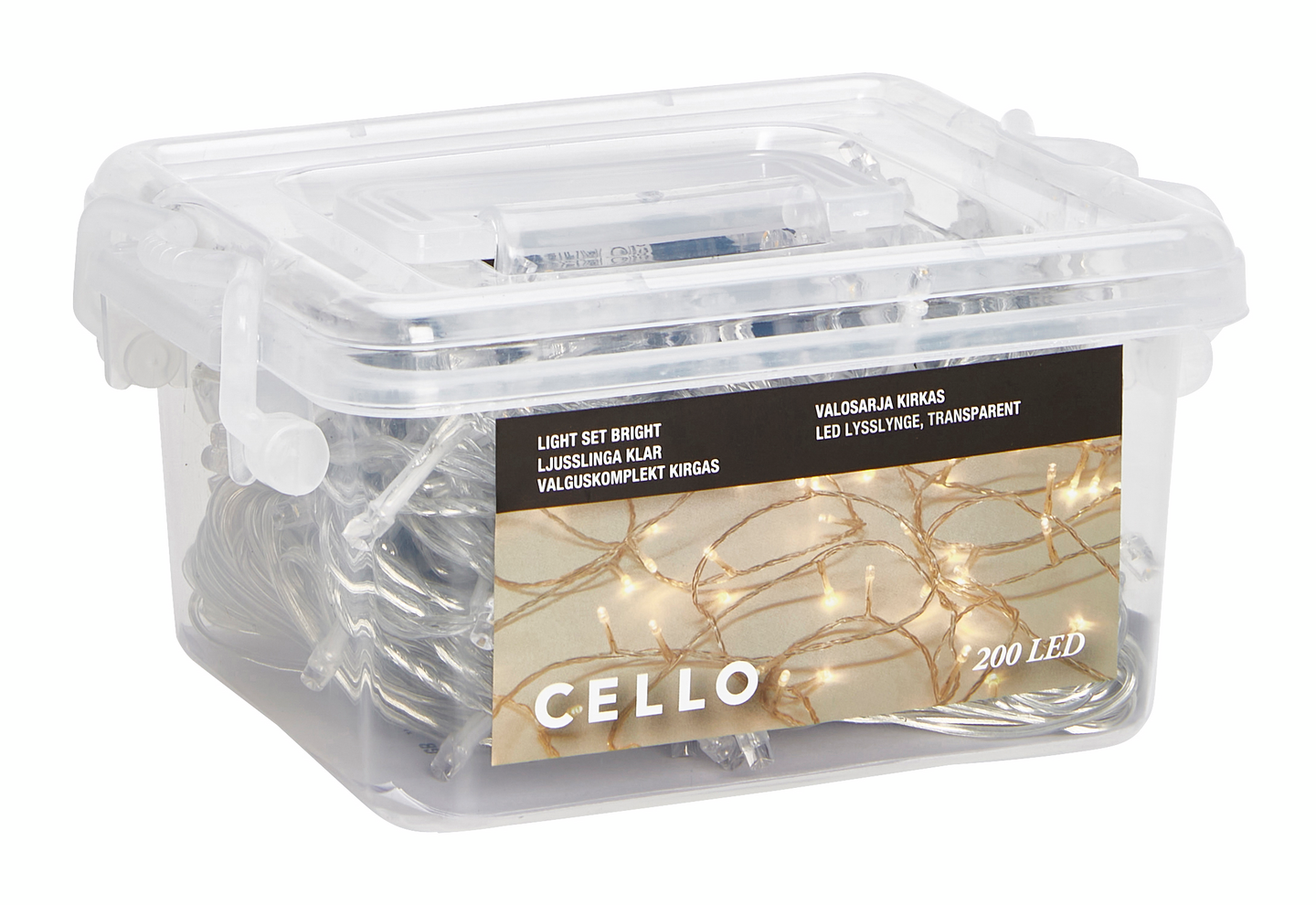LJUSSLINGA CELLO KLAR IP44 200LED
