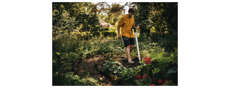 Istuttaja Fiskars Xact pitkävartinen alumiininen