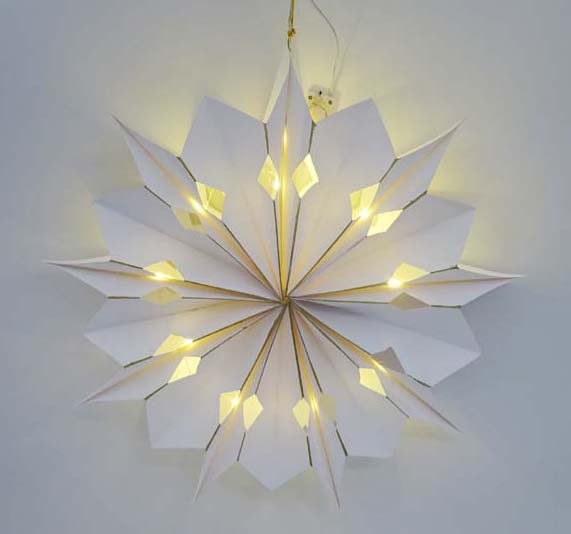 Valotähti Cello 50cm valkoinen