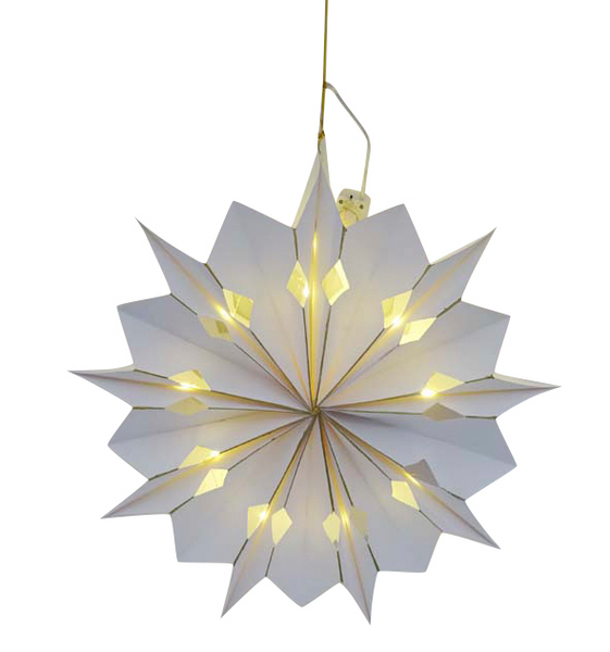 LJUS STJÄRNA 40CM VIT