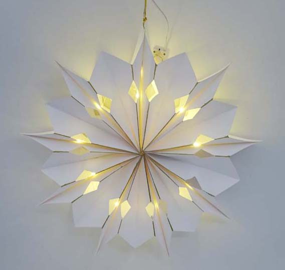 LJUS STJÄRNA 40CM VIT