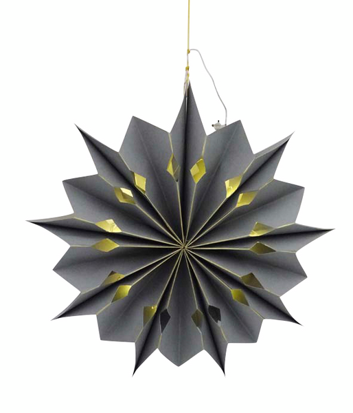 LJUS STJÄRNA 40CM GRÅ