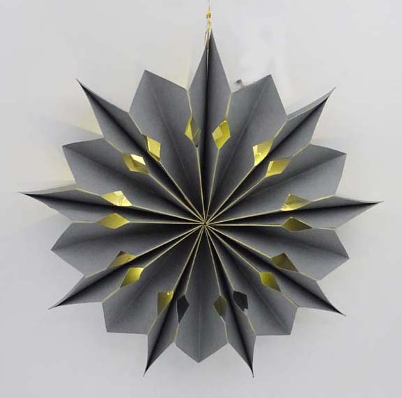 LJUS STJÄRNA 40CM GRÅ