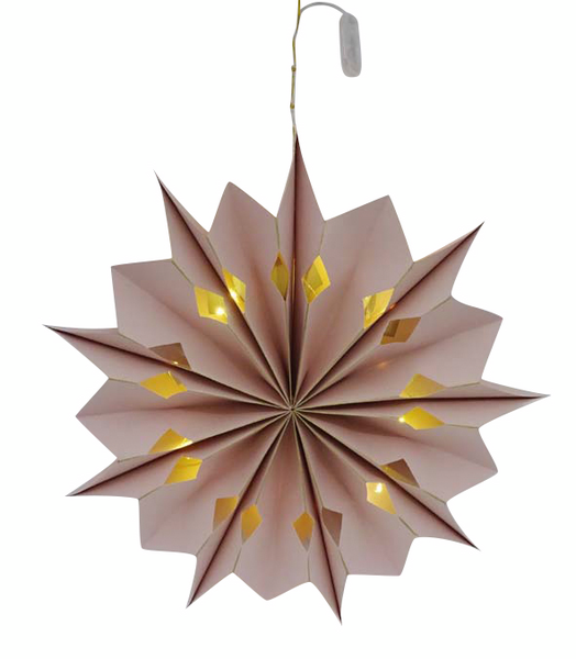 Valotähti Cello 40cm ruusukulta