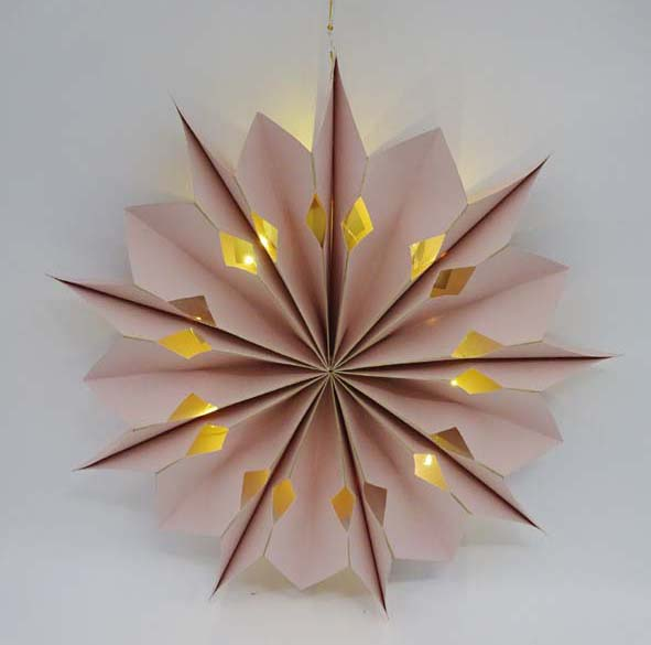 Valotähti Cello 40cm ruusukulta