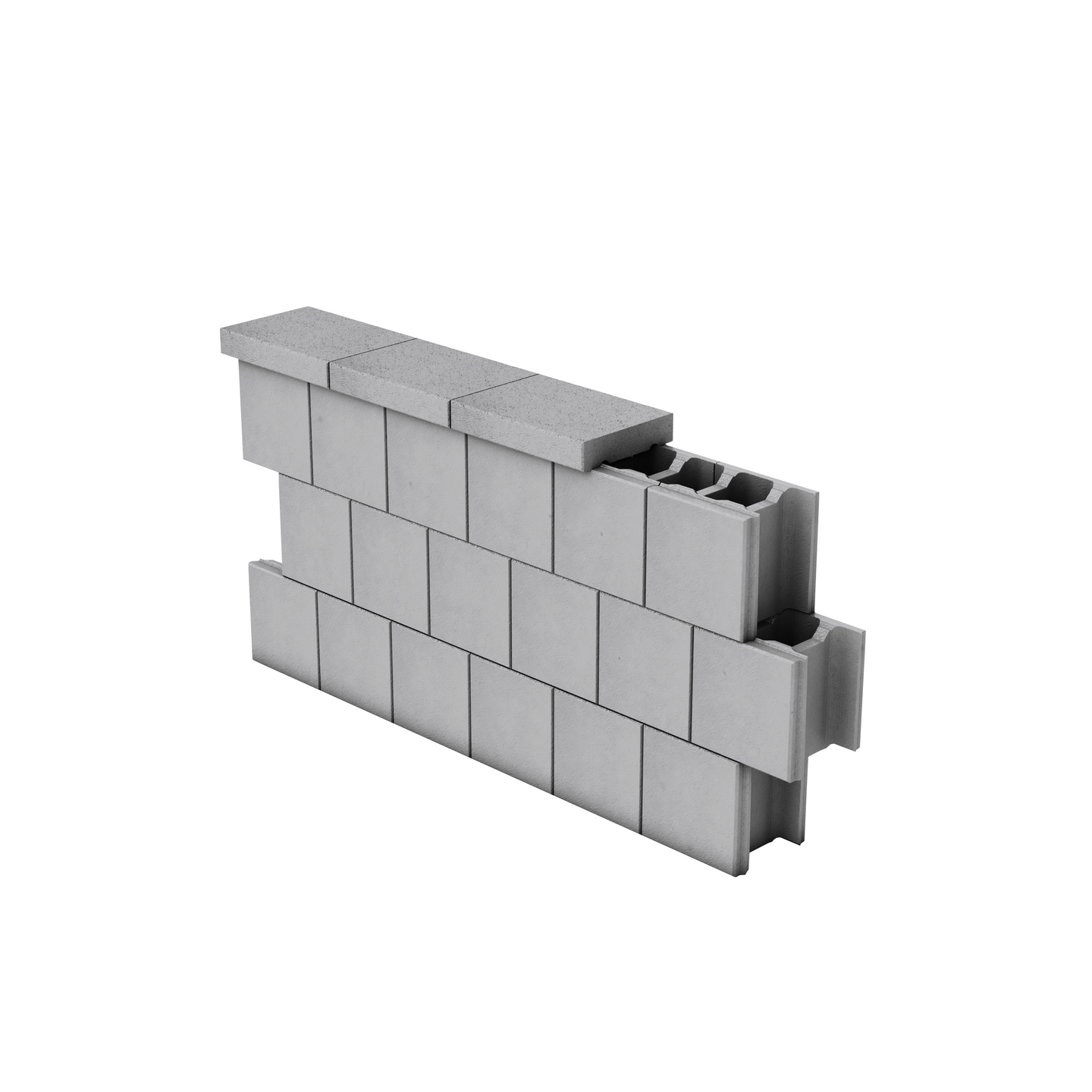 Muurikivi HB sileä 280x250x280 harmaa