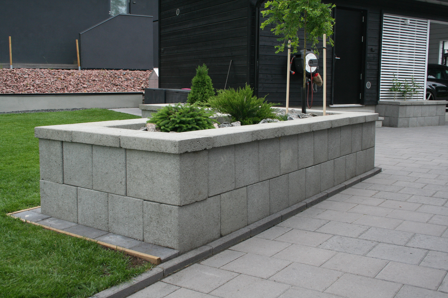 Muurikivi HB sileä 280x250x280 harmaa