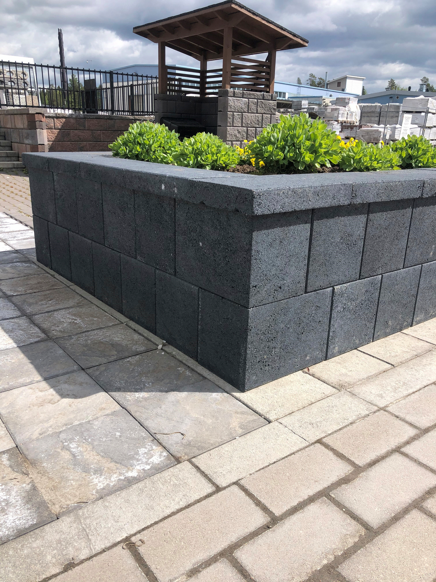 Muurikivi HB sileä kansi 300x420x70 Carbon Black