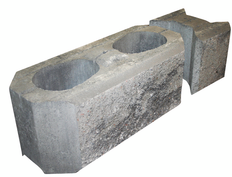 Iso vallikivipari HB 630x215x200 mustaharmaa