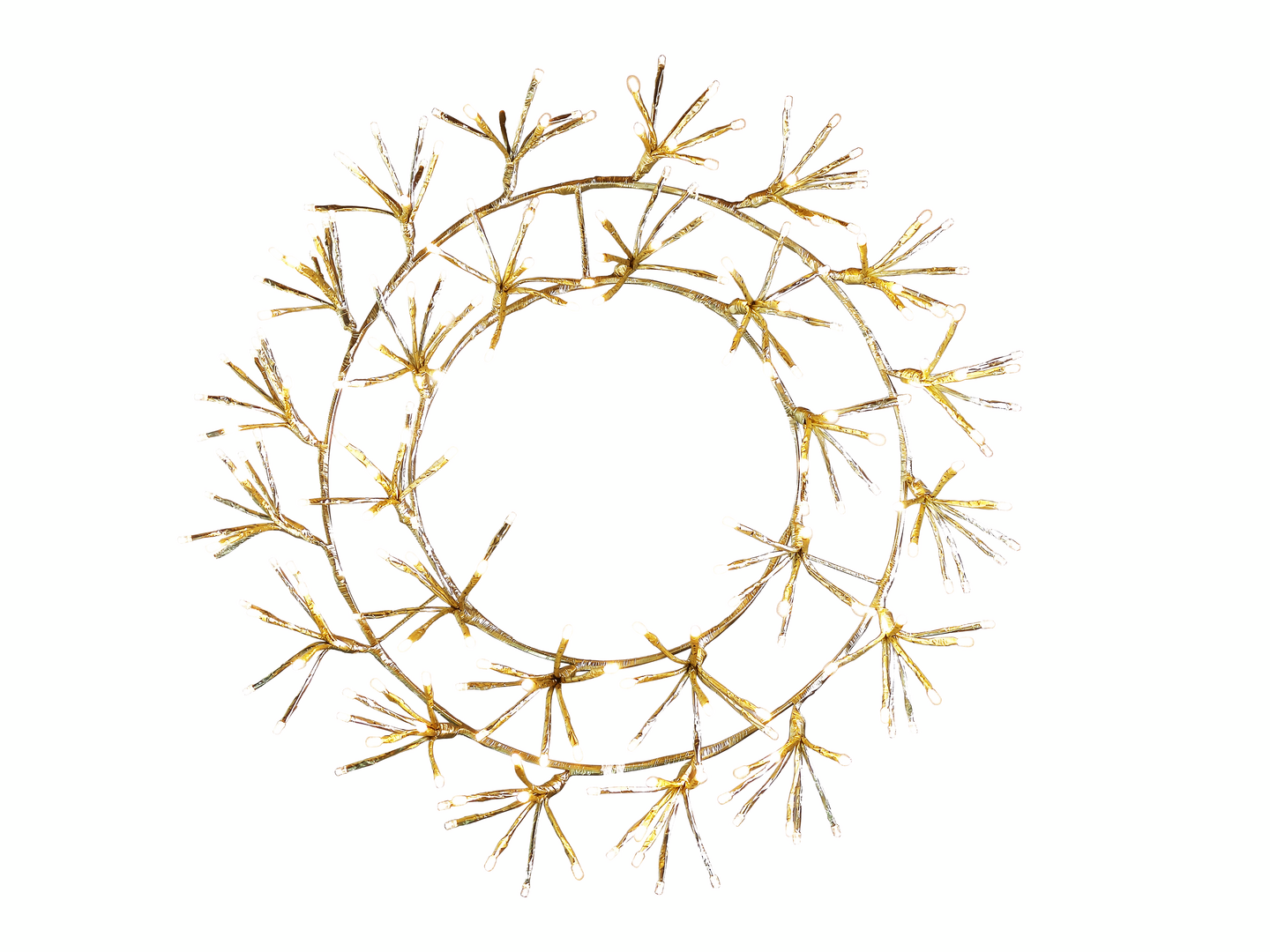 Valokranssi Cello 208 led champagne 45cm