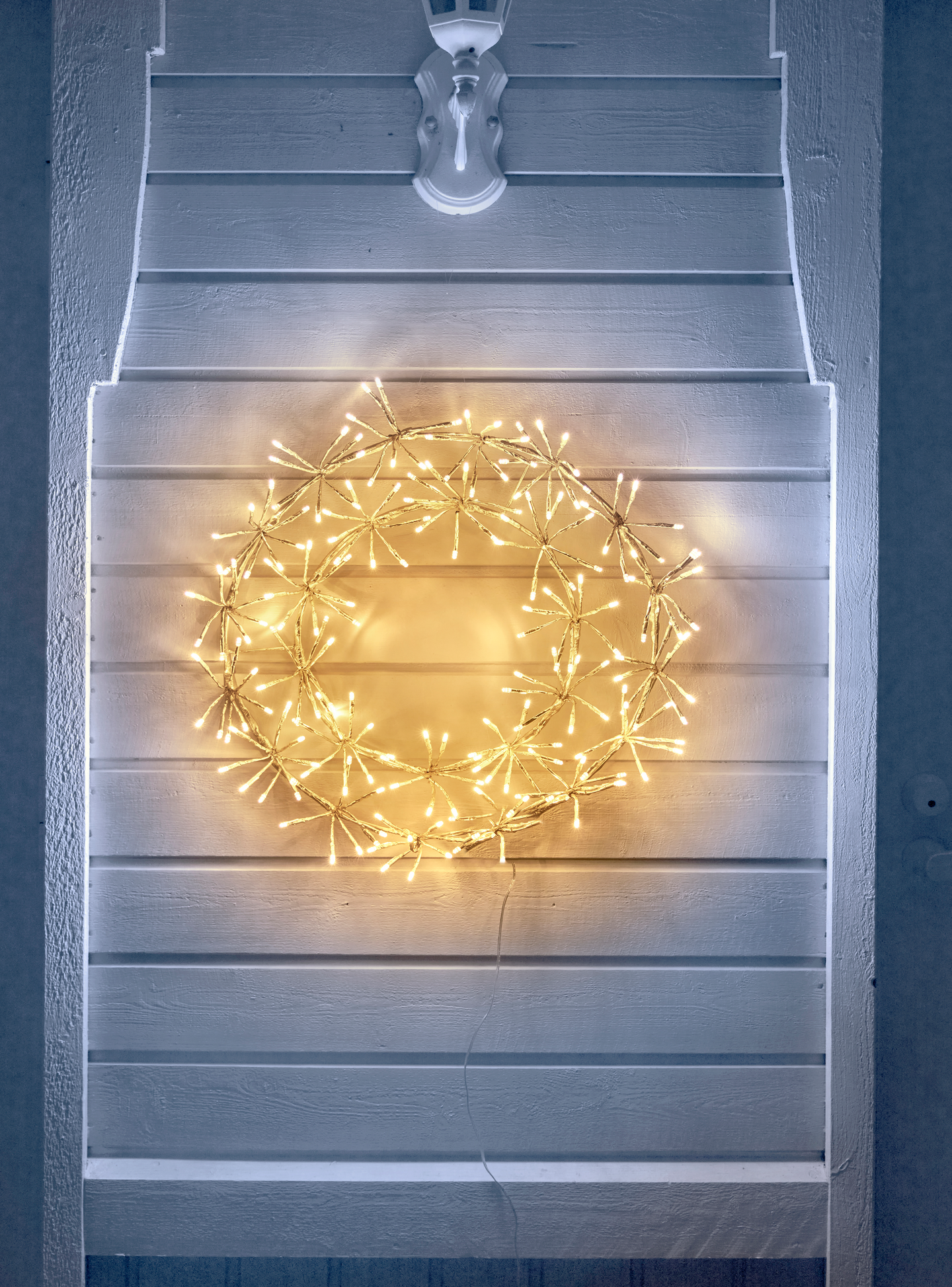 Valokranssi Cello 208 led champagne 45cm