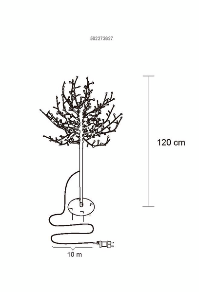 Valopuu Cello kääpiöpaju 120cm IP44
