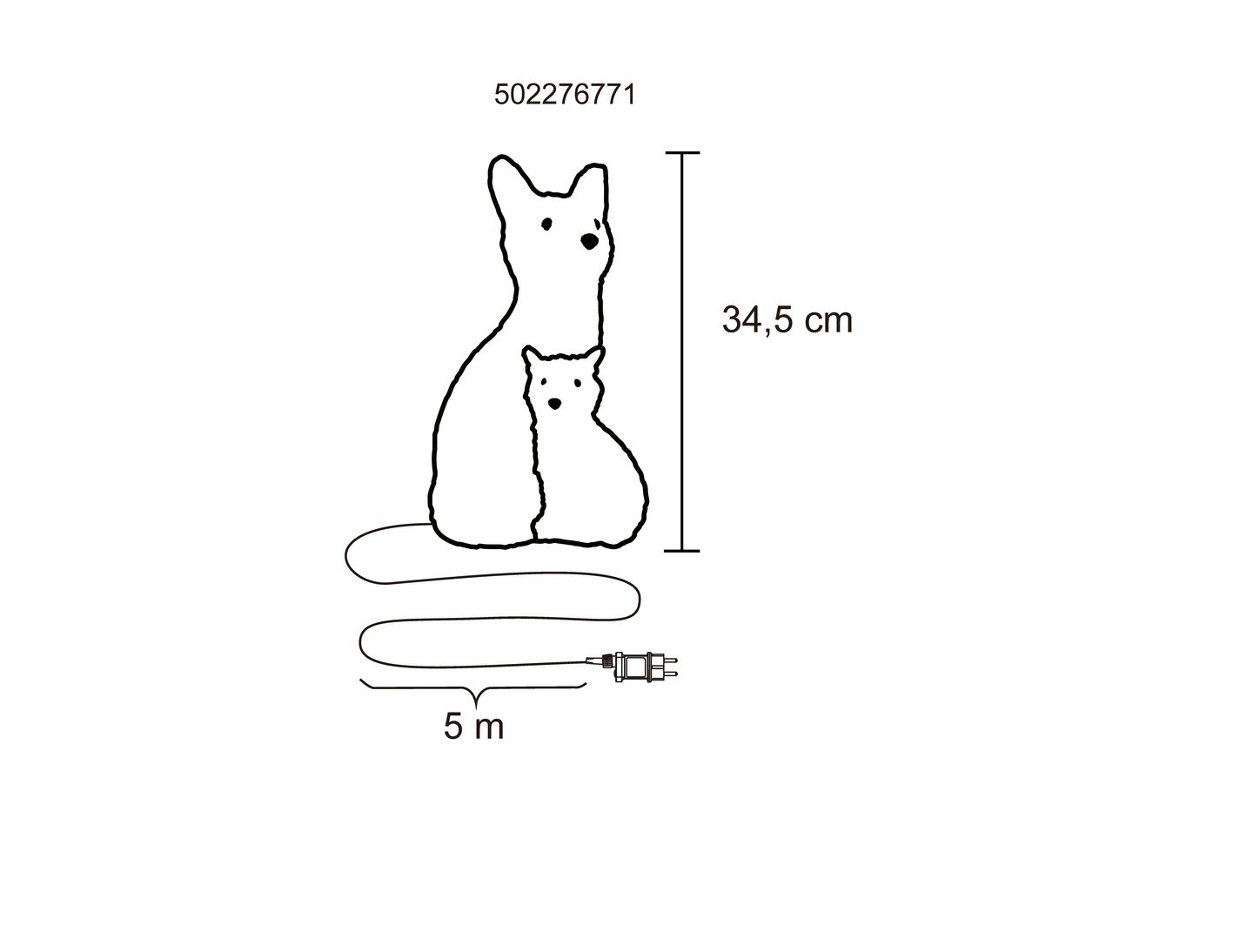 Kettuperhe Cello 34,5cm IP44