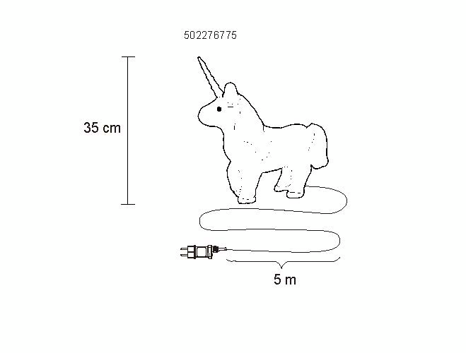 Yksisarvinen Cello 35cm IP44