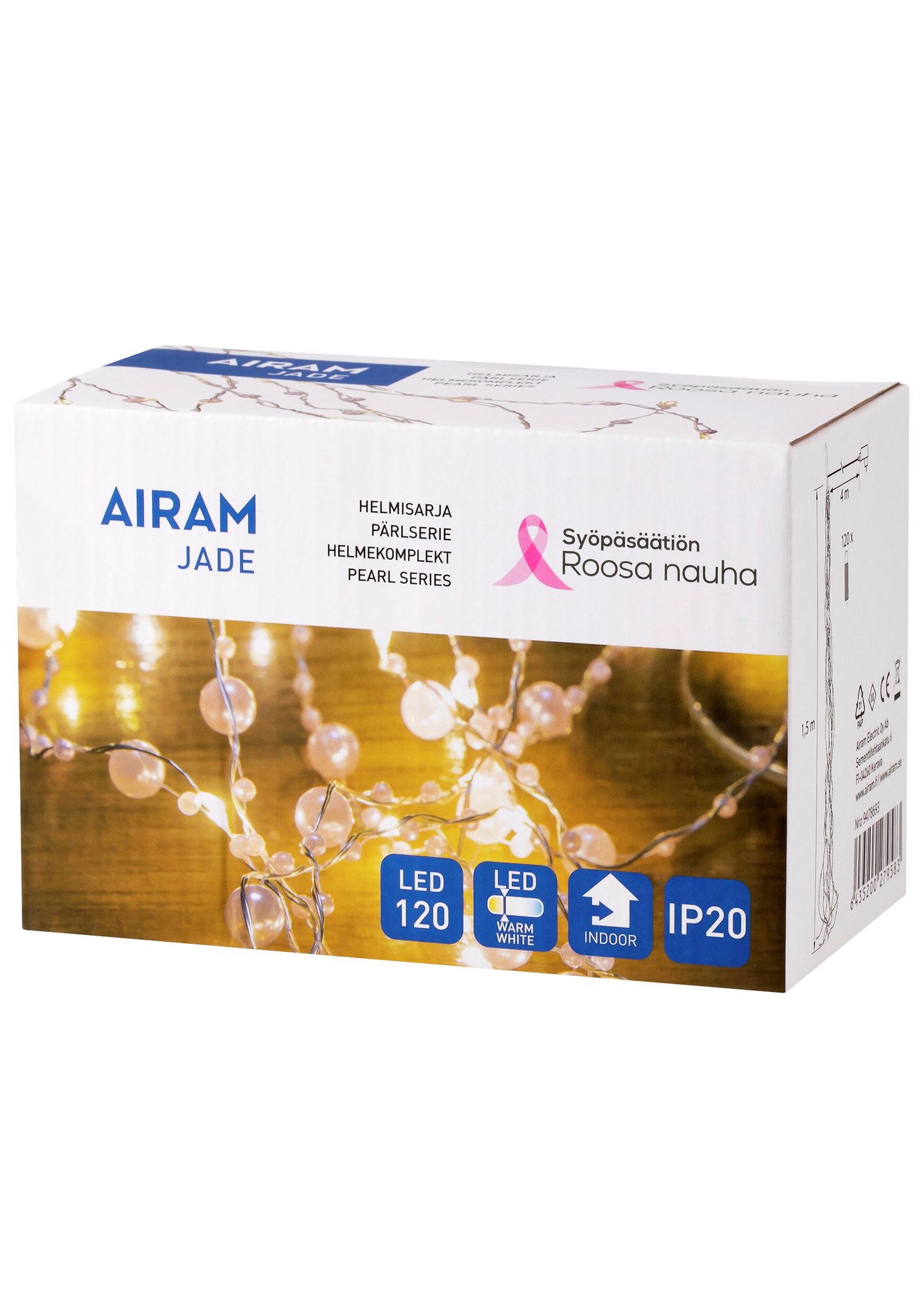 Valolanka Airam Jade 5,5m Roosa nauha tuote