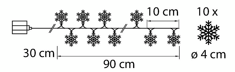 Lumihiutalesarja Airam Noorvik 0,9m