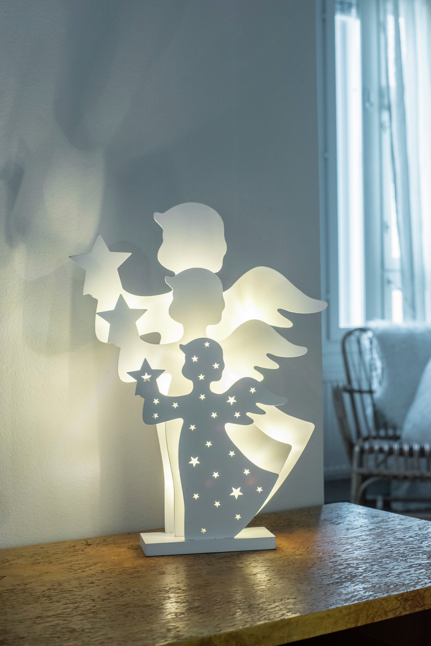 Puinen enkeli Airam Partem 35cm