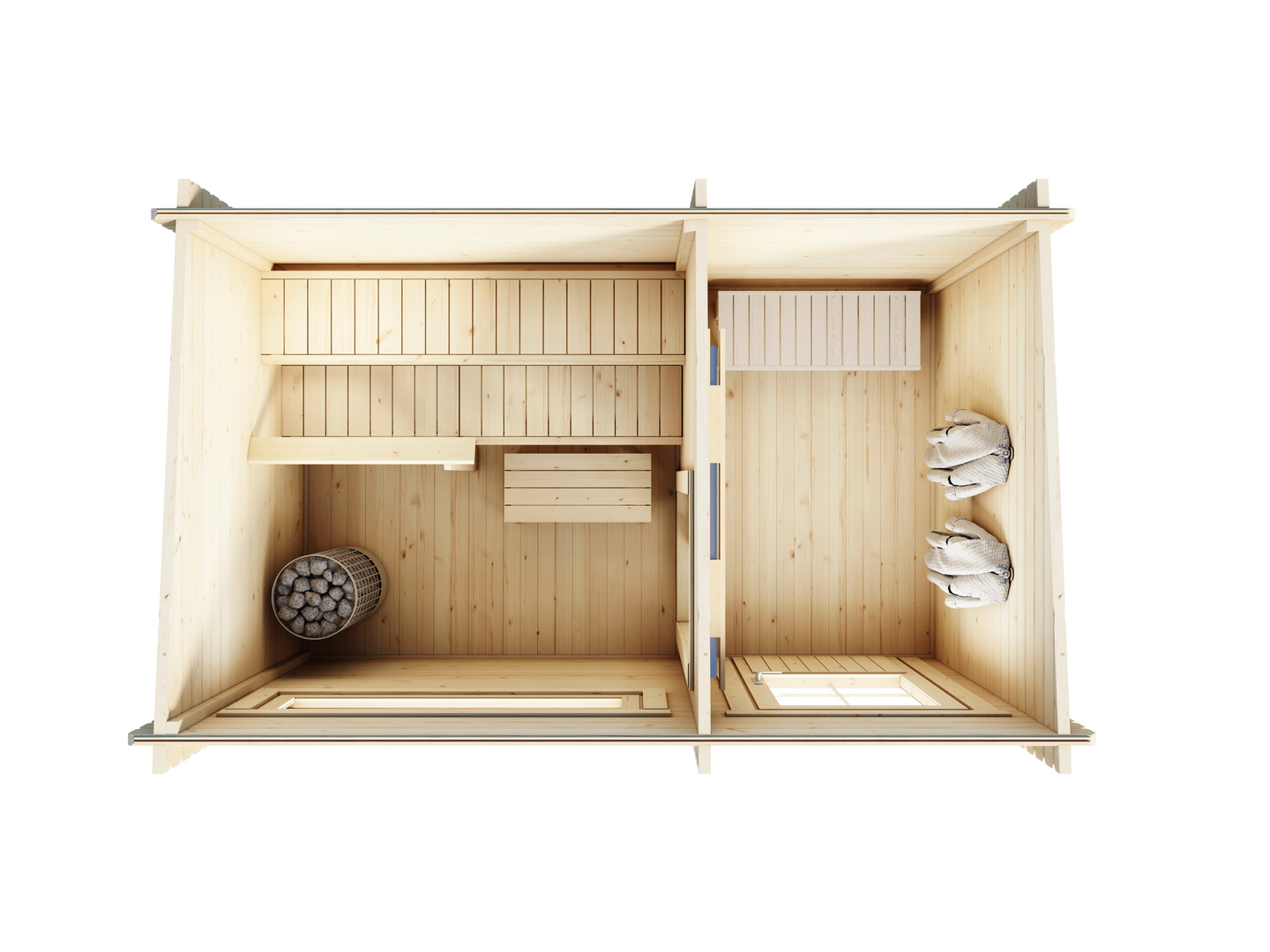 Sauna Luoman Lillevilla Palovesi 6,6m²