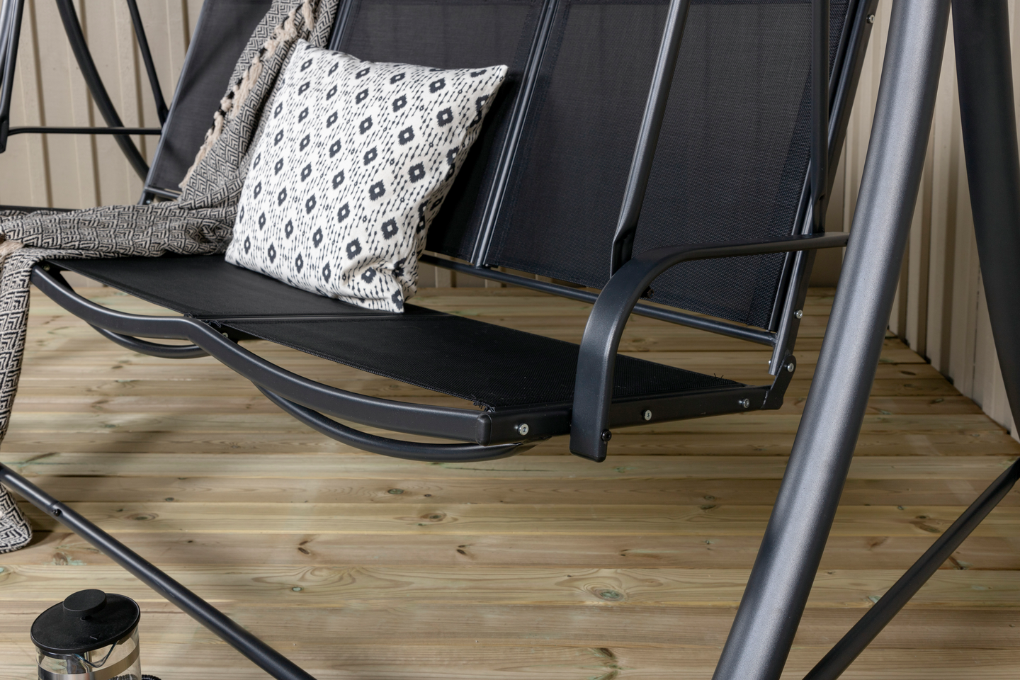 HAMMOCK CELLO MEDINA SVART TEXTELINE