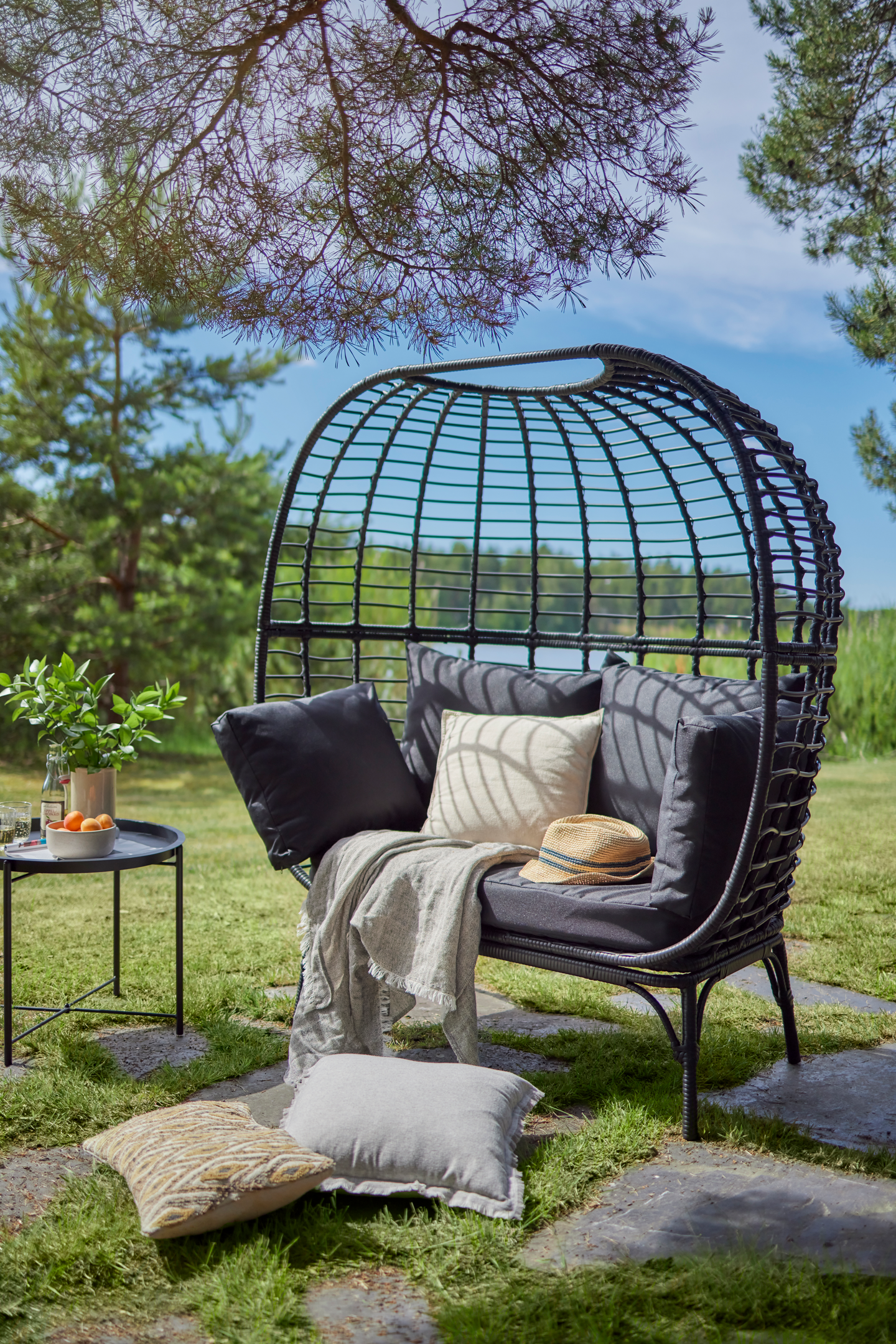 Lepotuoli Cello Basket 2-istuttava