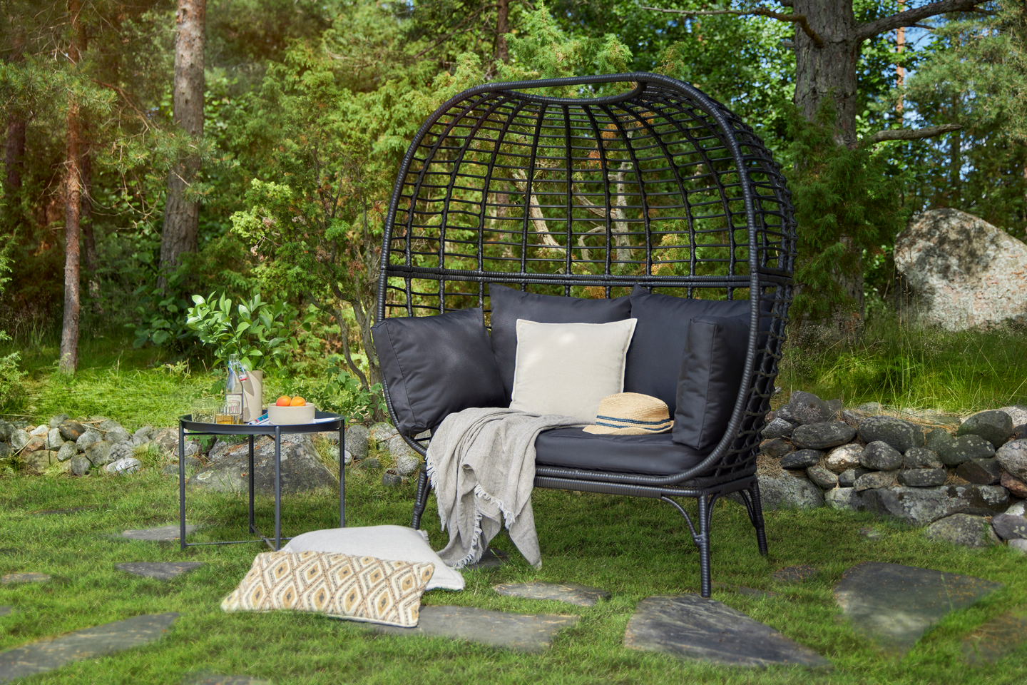 Lepotuoli Cello Basket 2-istuttava