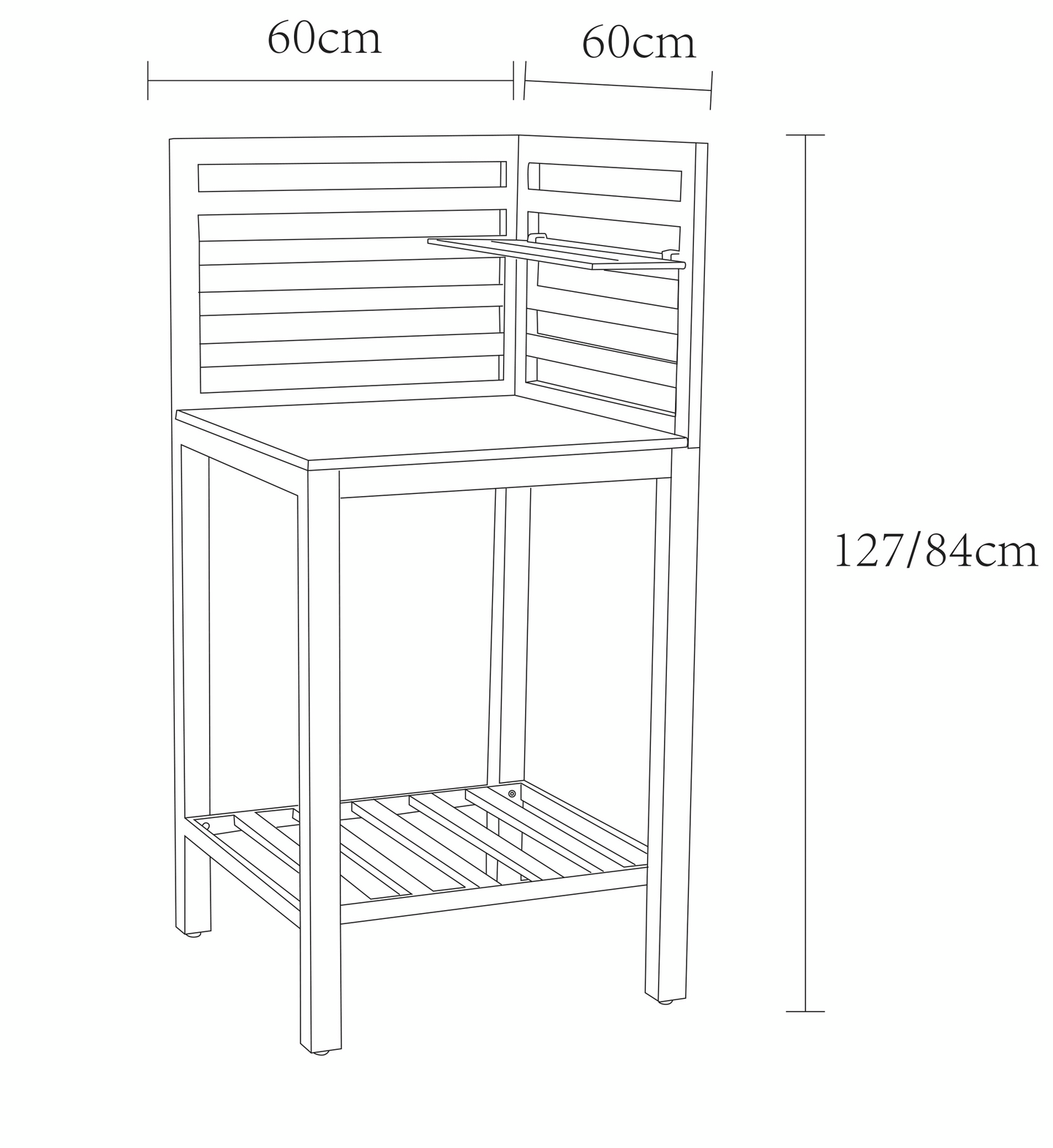Sivupöytä kulma Cello Kitchen