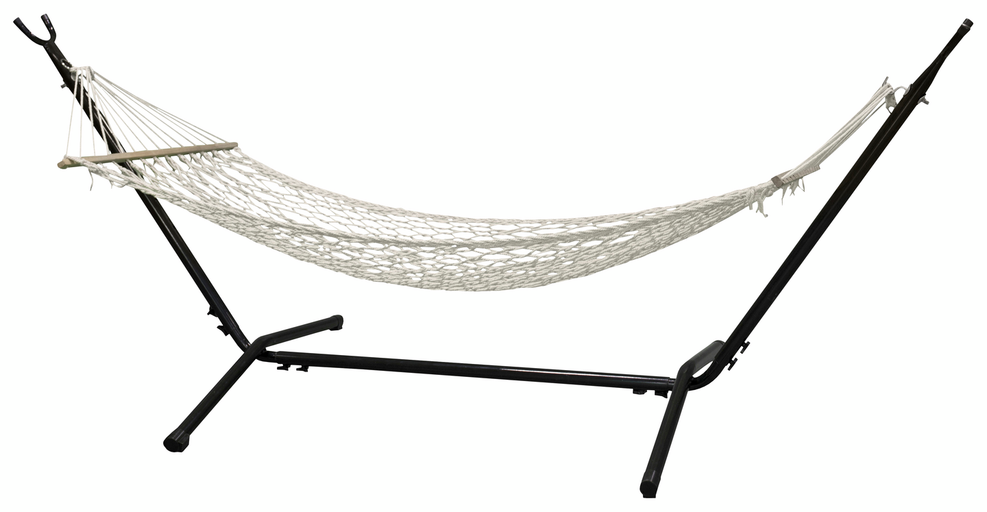 HÄNGMATTA CELLO ULRIKA VIT POLYE TRÄ