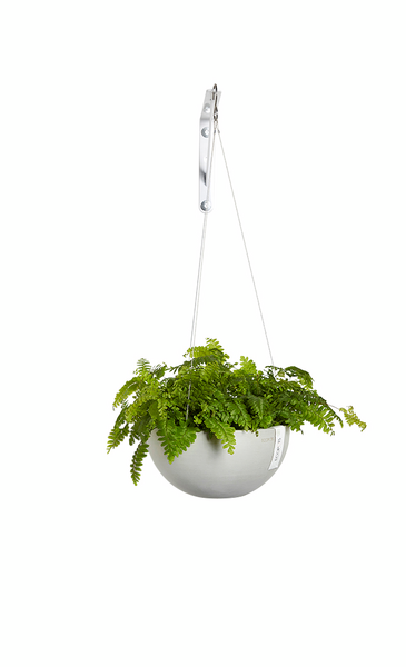 Amppeli Ecopots Brysseli 33cm valkoharmaa