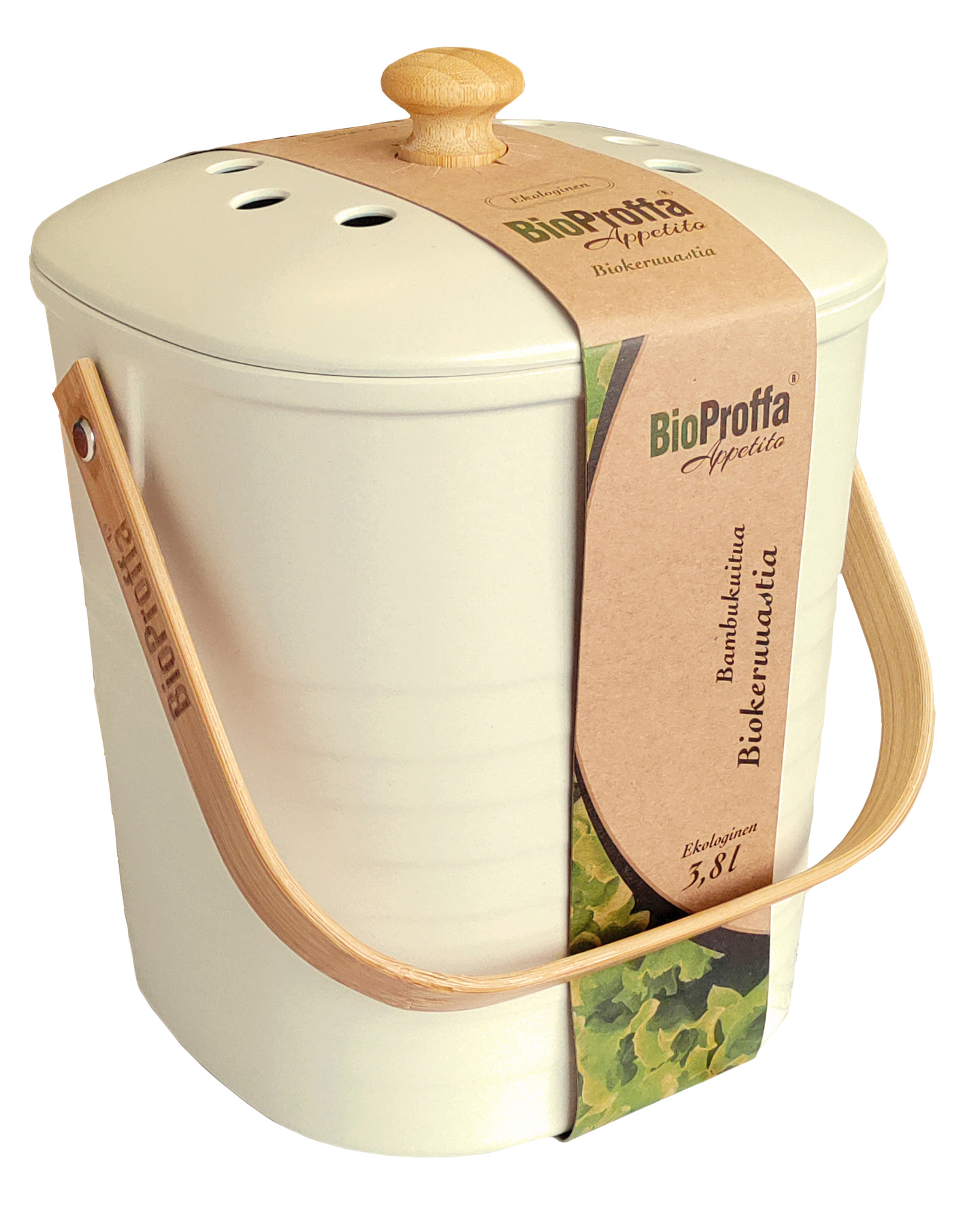 Biokeruuastia BioProffa 3,8l bambu valkoinen