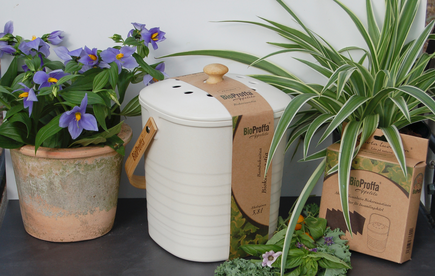 Biokeruuastia BioProffa 3,8l bambu valkoinen