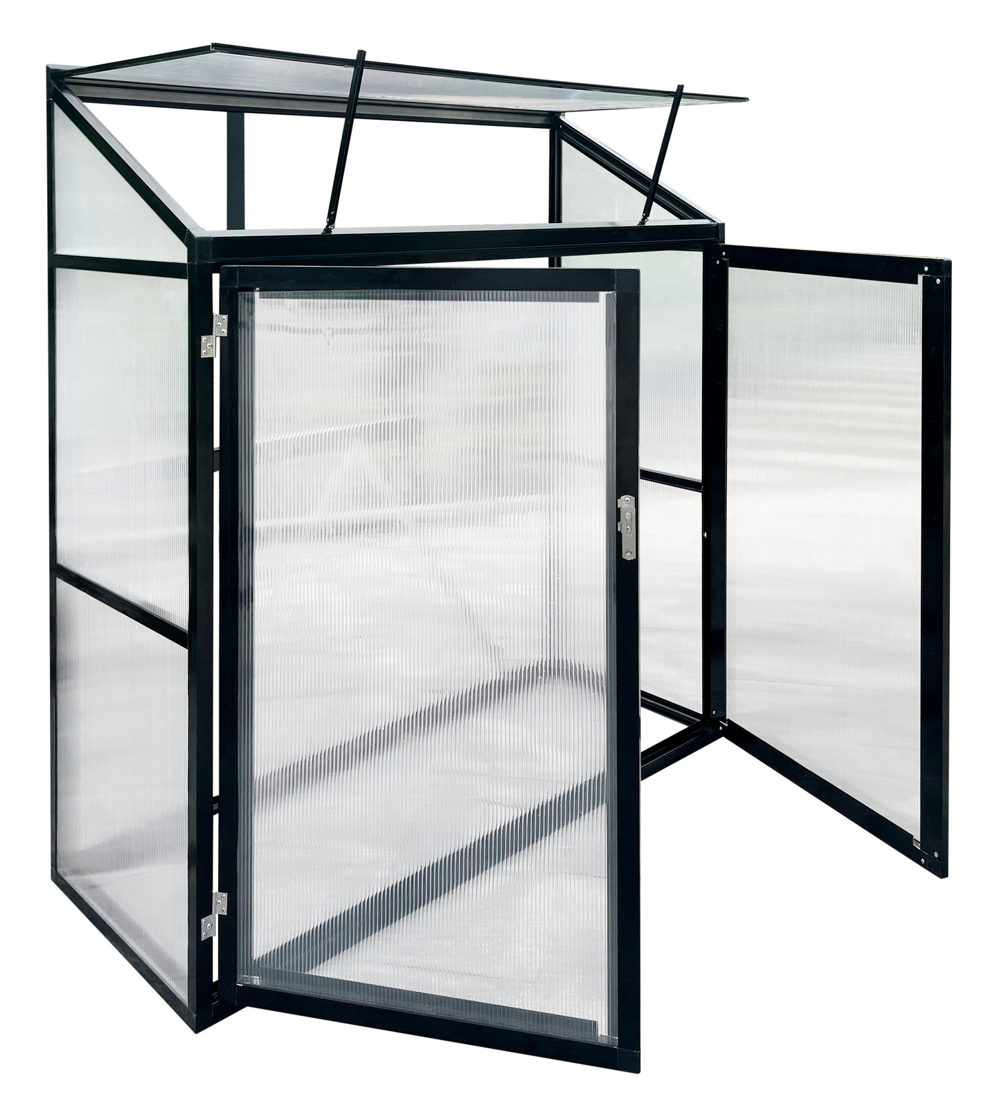 Kasvatuskaappi Goodiy musta 130x52x140cm