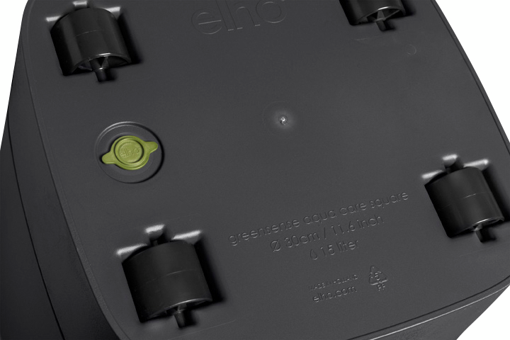 Altakasteluruukku Elho Greensense neliö 30cm hiilenharmaa