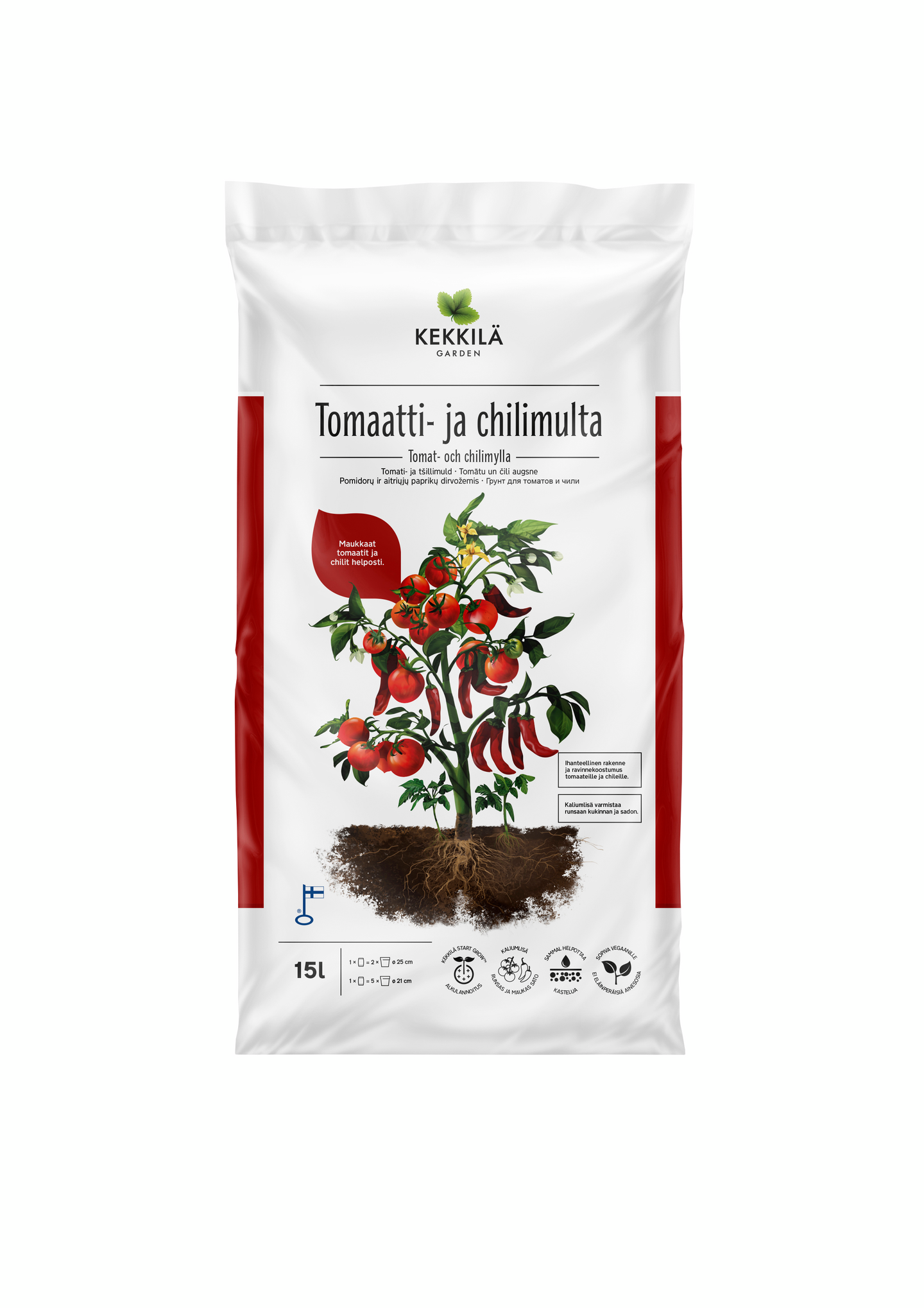 Tomaatti- ja chilimulta Kekkilä 15l