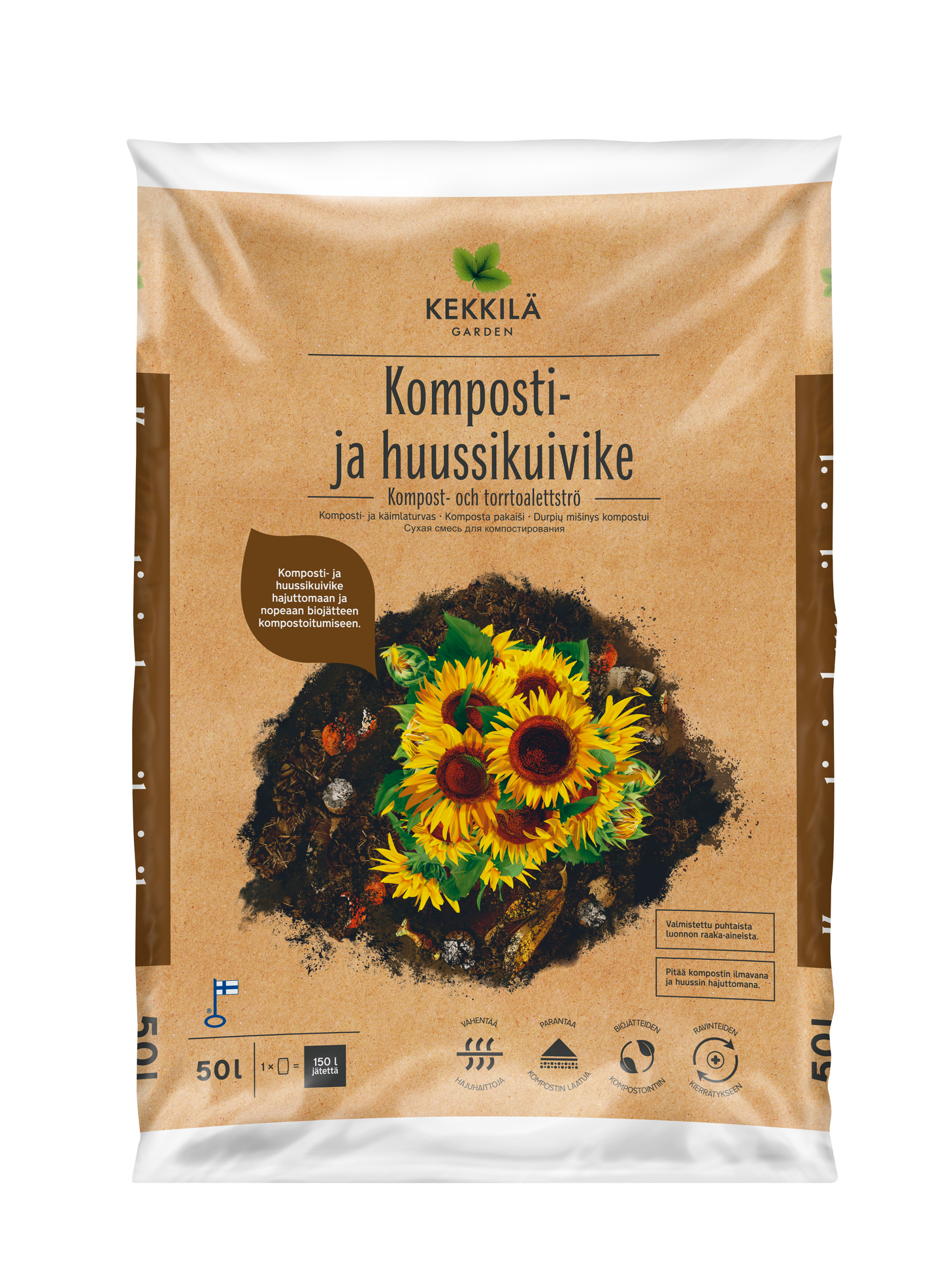 Komposti- ja huussikuivike Kekkilä 50l